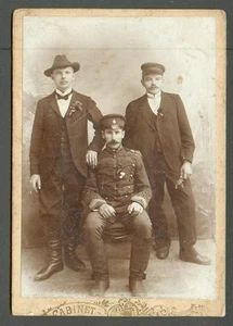 IMP. HÚSAR RUSO CON AMIGOS, ANTIGUO CDV - Imagen 1 de 1