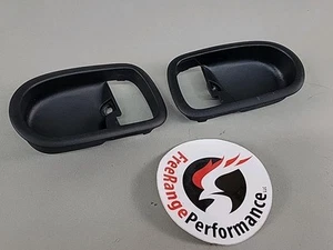 1999-2005 NB Mazda Miata Door Handle Trim Cups Pair LH RH Black MX5 MX-5 - Foto 1 di 3
