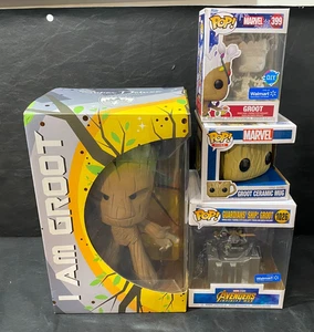 GROOT Super Deluxe figure w/ POP! Guardians Funko 1026 399 and MUG - great lot! - Picture 1 of 16