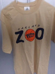 VTG Y2K University of Pittsburgh Pitt Panthers Oakland ZOO Basketball T-Shirt S - Picture 1 of 5
