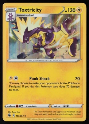 Toxtricity (107) 107/264 Pokémon TCG MP - LP - Image 1 of 2