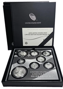 2019 US Mint Limited Edition Silver Proof Coin Set w/ Box & COA Free US Shipping - Picture 1 of 5
