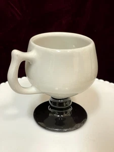 Vintage CARIBE Puerto Rico Pedestal Mug, MCM 60s, Black & White - Picture 1 of 8