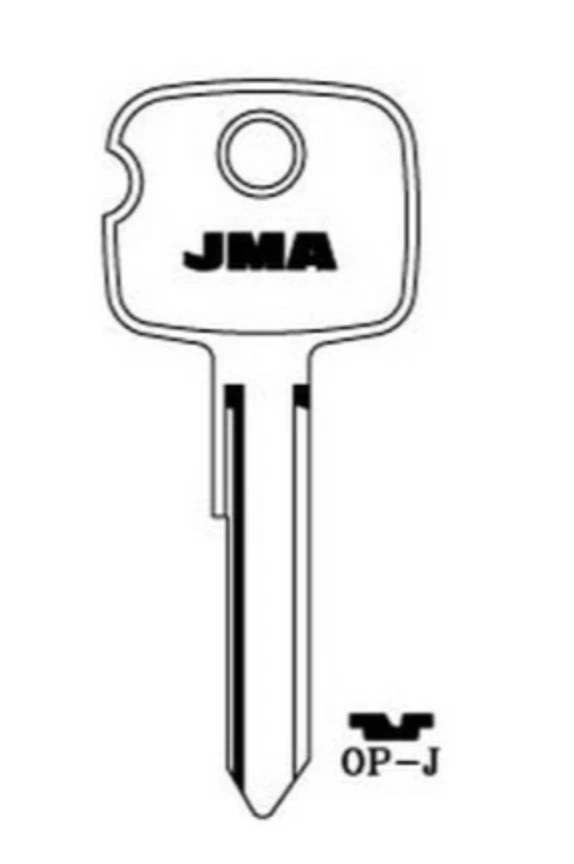 Classic Car key - Vauxhall (Silca HU35) - Uncut Key Blank - Image 1 of 1