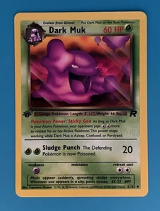 2000 Pokémon Game, 1st Edition, Team Rocket, DARK MUK, 41/82 - Picture 1 of 7