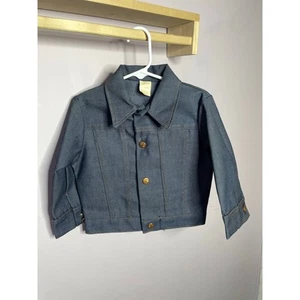 Vintage Unisex Denim Jean Jacket Made in USA Size 4T - Picture 1 of 6