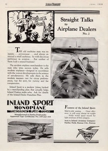 1930 Binnensportflugzeug Anzeige 19.09.2025i - Bild 1 von 1