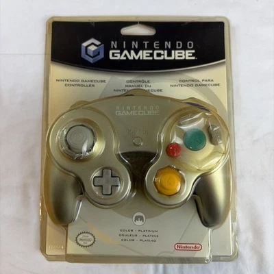 Nintendo GameCube Official Controller Platinum Silver FACTORY SEALED Brand New - Image 1 of 4