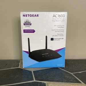 NIB NETGEAR AC 1600 Smart WiFi Dual Band Gigabit Router - Afbeelding 1 van 4