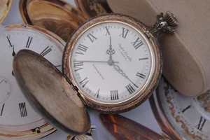 Vintage Swiss Made ANDRE RIVALLE EB 8800 17J 16s Taschenuhr -- For Parts - Bild 1 von 9