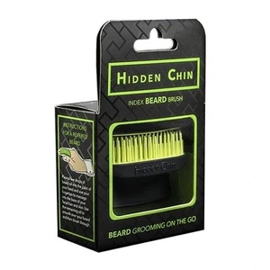 Hidden Chin Index Bartbürste | Taschenkartkamm | Bartpflege für unterwegs - Bild 1 von 8