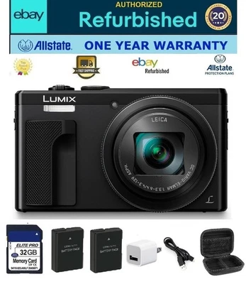 Panasonic Lumix DMC-ZS60 18MP 4K Digital Camera Bundle 🛡️eBay Refurbished [EX] - Image 1 of 4