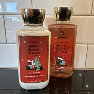 Gel de ducha y loción corporal de 8 oz Bath & Body Works BRIGHT CHRISTMAS MORNING 10 OZ - Imagen 1 de 6