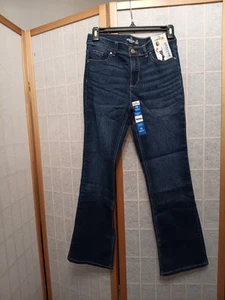 Jordache Girls jean size 16 mid rise Bootcut stretch adjustable waist blue - Picture 1 of 3
