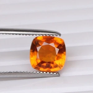 Natural Orange Sapphire Padparadscha 5.00 Ct Square Faceted Cut Loose Gemstone - Picture 1 of 9
