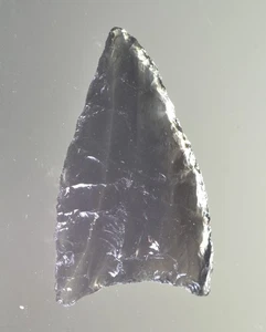 Authentic Modern Reproduction of Pre 1600 Pacific Northwest Obsidian Arrowhead - Picture 1 of 2