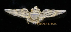 MINI PILOT WING LAPEL HAT PIN UP US NAVY MARINES COAST GUARD TOP GUN AVIATOR - Picture 1 of 1
