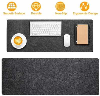 Schreibtischunterlage Filz Rutschfest Mauspad Schreibunterlage Schreibtischmatte - Bild 1 von 4