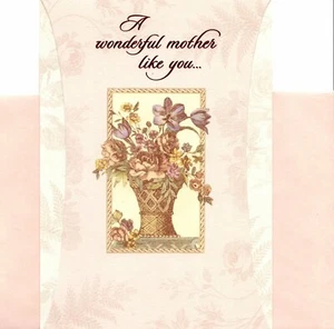 Happy Mother's Day Wonderful Mom Mother Flower Bouquet Hallmark Greeting Card - Picture 1 of 3