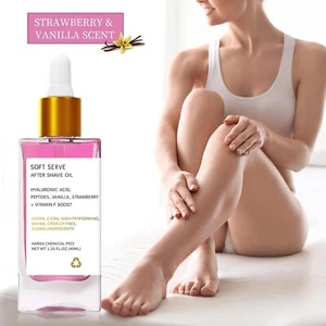 40ml Beauty Strawberry Vanilla After Shave Oil for Smooth Skin Post Shave - Picture 1 of 7