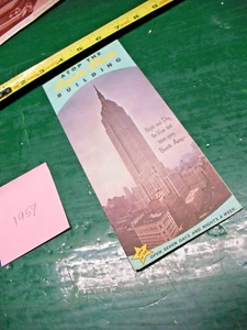 ATOP THE EMPIRE STATE BUILDING SOUVENIR PAMPHLET 1957 - Picture 1 of 5