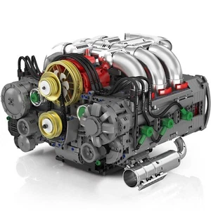 NUTCRACKER Flat Engine Building Set, V8 Model Engine Kit, Mini Engine Scale M... - Picture 1 of 6