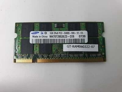 Dell Inspiron 1545 RAM Memory 1GB DDR2 PC2-5300S Samsung M470T2953EZ3 Fully Work - Image 1 of 4