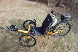 Nearly New Performer JC-26X 26” folding recumbent trike with upgrades & extras - Picture 1 of 24