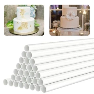 White Plastic Cake Dowel Rods for Tiered Cake Construction and Stacking Suppo... - Picture 1 of 7
