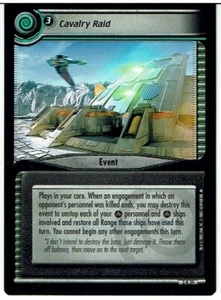 STAR TREK CCG 2E CALL TO ARMS RARE CARD CAVALRY RAID 3R39 ex - Picture 1 of 1
