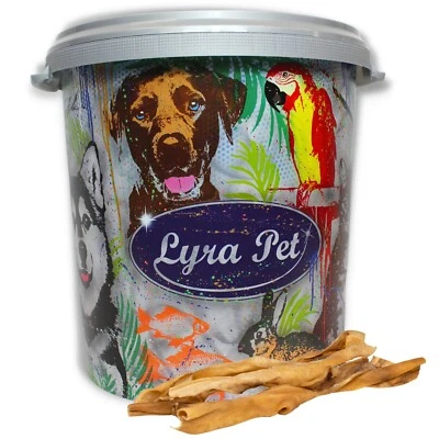 2 x 10 Rinderkopfhautstangen 50 cm Hundefutter Kaustange Lyra Pet® + 30 L Tonne - Bild 1 von 4