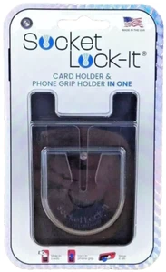 Lock-It Black: Cardholder Wallet and Phone Grip Holder Phone Accessory - Picture 1 of 2