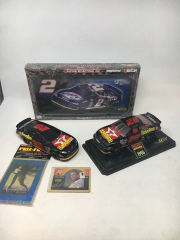 RUSTY WALLACE FAN LOT - Memorabilia / Collectibles Die Cast Bank Cards Clock Cover