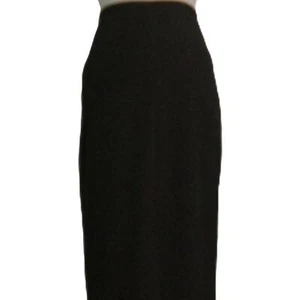 NWT Black Long Pencil Skirt-Back Zipper- Front & Back Split Style XS - Picture 1 of 11