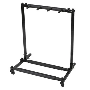 Triple Folding Multiple Guitar Stand 3 Holder Rack Band Stage Bass Acoustic USA - Picture 1 of 12