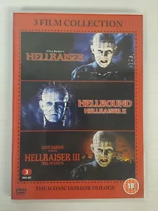 Hellraiser Trilogy (DVD) (REGION 2)---Will Not Play In US Players - Imagen 1 de 7