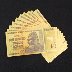 Set of 10 100 TRILLION DOLLAR BILL Zimbabwe Uncirculated Currency Note Collect - Picture 1 of 8