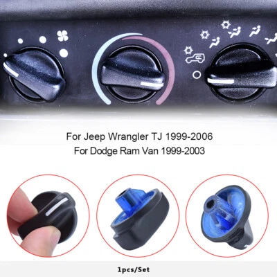 Para Jeep Wrangler TJ 1999-2006 Calefacción Climatizador Interruptor Panel Botones Perillas Foto 1 de 4