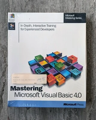 Mastering Microsoft Visual Basic 4.0 (Microsoft Press) *NEW/SEALED* - Image 1 of 4