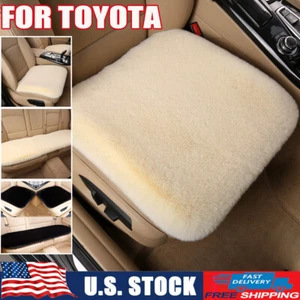 Luxurious Faux Sheepskin Fur Seat Covers Cushions For Toyota Winter Car Interior - Picture 1 of 24