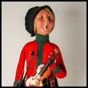 Byers Choice Caroler Woman Playing the Violin | 2006 | Signed | Excellent - Picture 1 of 7