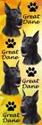E&S Pets BM-51b Dog Bookmark Black Great Dane