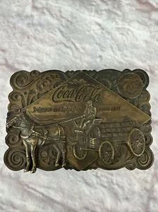 Fibbia Apertura Bottiglie Vintage 1976 Ottone Works Coca-Cola 75° Anniversario - Foto 1 di 15