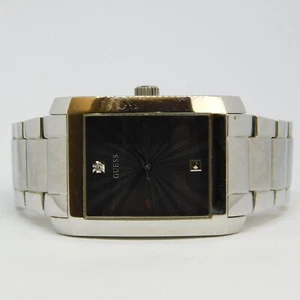 GUESS G10150G Steel Quartz Analog Men's Watch Sz. 6 3/4" New Battery - Picture 1 of 10