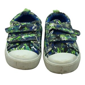 Garanimals sneakers Camouflage Toddler Size 6 Canvas Blue Green