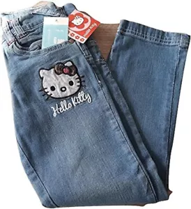 Hello Kitty Jeans Größen Mädchen 6-8 Jahre - Bild 1 von 2