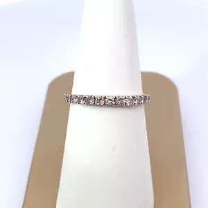14K Rose Gold 1/2CT Round Natural Diamond Stackable Wedding Anniversary Band 7 - Picture 1 of 7