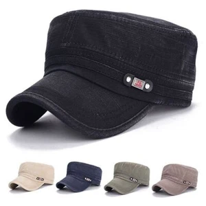 Ajustable Gorra de béisbol Sombrero del ejército Sombrero cadete Gorra de sol - Bild 1 von 14