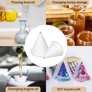 100Pcs Disposable Oil Funnels Paper Funnels for Motor Oil- Automotive Practical - Bild 1 von 7