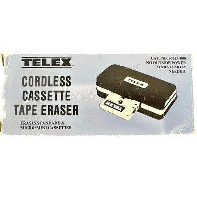 Telex Model 90624-000 Cordless Vintage Cassette Tape Eraser with Original Box! - Image 1 of 4